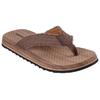 Zehentrenner SKECHERS "TANTRIC-FRITZ", Herren, Gr. 43, braun, Textil, used, casual, Schuhe, Sommerschuh, Schlappen, Poolslides, Badeschuh, mit weichem Zehensteg