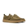 Schnürschuh CLARKS "Polden Moc", Herren, Gr. 45, olive suede, Veloursleder, casual, Schuhe, Schnürschuh, Business Schuh, Mokassin im Casual Look