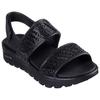 Sandale SKECHERS "ARCH FIT FOOTSTEPS-ENCHANT", Damen, Gr. 38, schwarz, EVA, Glitzer, modisch, Schuhe, mit Luxe Foam, Topseller