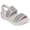Sandale SKECHERS "ARCH FIT FOOTSTEPS-ENCHANT", Damen, Gr. 40, beige (natur), EVA, Glitzer, modisch, Schuhe, mit Luxe Foam