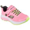 Sneaker SKECHERS "SKECHERS ELITE SPORT TEMPO", Kinder, Gr. 27, bunt (rosa, multi), Textil, Lederimitat, kontrastfarbene Details, sportlich, Schuhe, Trekking Schuh mit Klettverschluss, Größenschablone zum Download