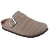Clog SKECHERS "ARCH FIT GRANOLA TOO LATE", Damen, Gr. 39, grau (taupe), Textil, casual, Schuhe, Sabot, Flats mit Luxe Foam Ausstattung