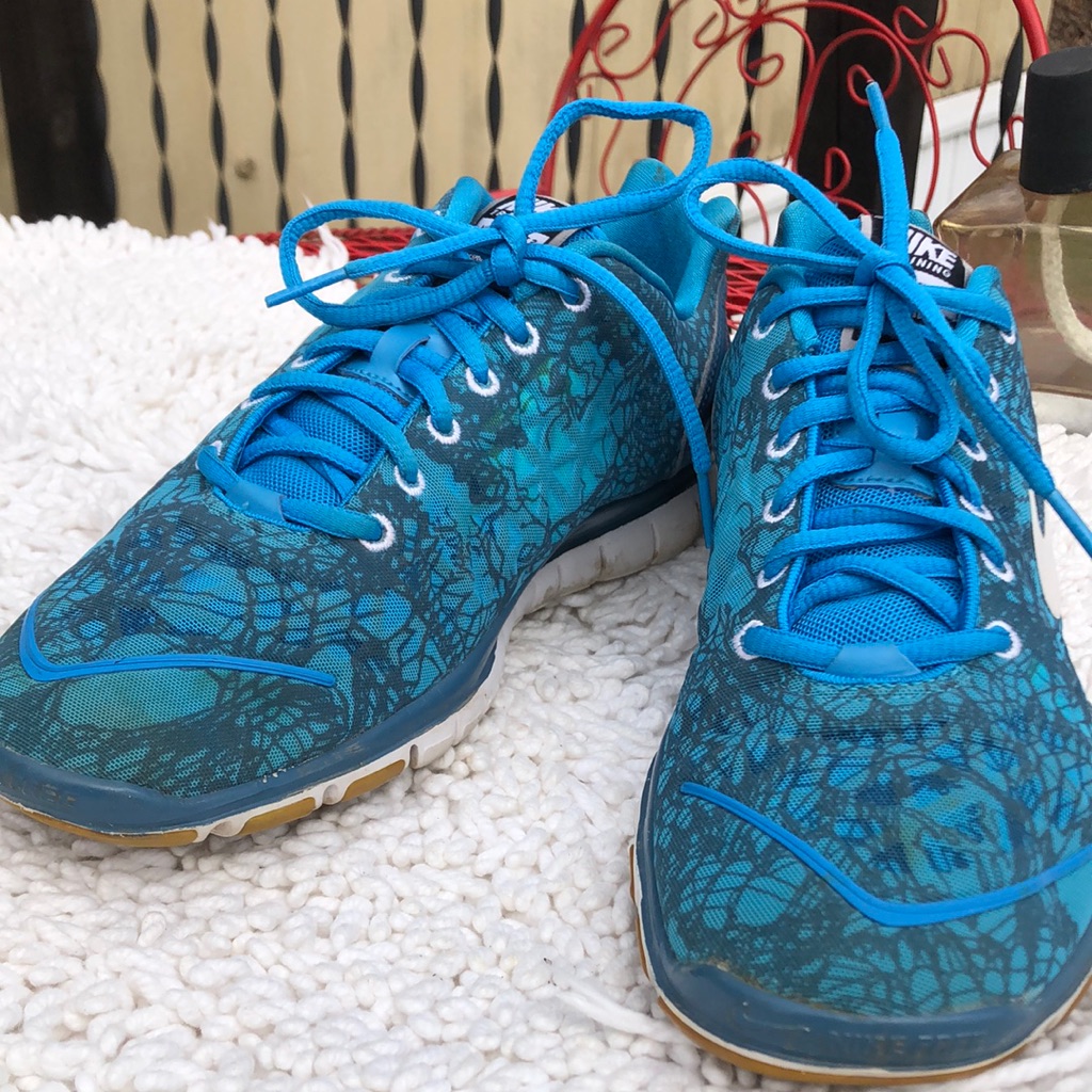 Nike Shoes | B2g1 Nike Nike Free Blue Green White Athletic Shoes | Color: Blue | Size: 9.5