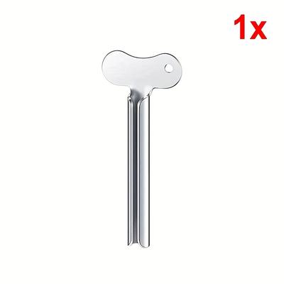 TEMU Stainless Steel Toothpaste Squeezer - 5mm X 10mm, & Rust-resistant, Ideal For Facial Cleansers, Hair Color, And More - Professional Bathroom Accessory, Tube Image