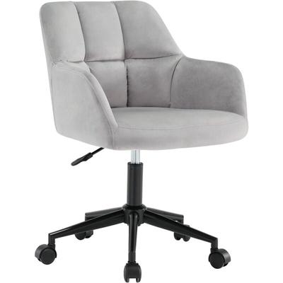 Wahson Office Chairs - Bürostuhl aus Samt 360°drehbar für Büro oder Wohnzimmer Polsterstuhl mit Image