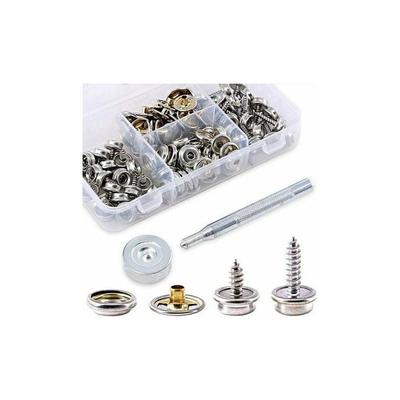 40-teiliges Marine-Canvas-Druckknopf-Set mit Metallschrauben für Boote, Sockel mit 2 Image