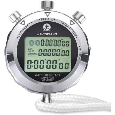 Wasserdichte digitale Stoppuhr, Präzisions-Metall-Timer, antimagnetischer Chronograph, großer Image
