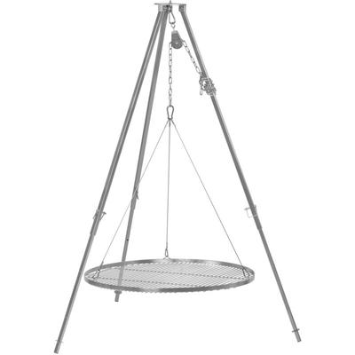 Dreibein Grill mit ø 80 cm Grillrost, 112 - 178 cm, Dreibein für Schwenkgrill, Grillgestell Image