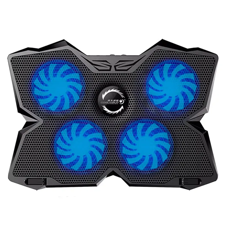 Laptop Cooler Cooling Pad Notebook Fan Stand Cooler Usb Laptop Cooling Stand with 4 Fan and 2 USB Ports for 14-17inch Laptop