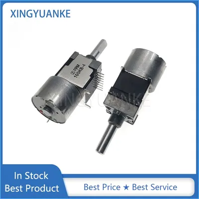 1PCS RK168 Typ Motor Potentiometer Doppel B50K 50KB-4 B100K 100KB-4 Power Verstärker Volumen Image