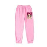 Cotton Baby Days Girls Plus Size Sweatpants Fall Winter Cute Print Elastic Waisted Wide Leg Workout Jogger Pants for Gifts Pink 1 3 Years