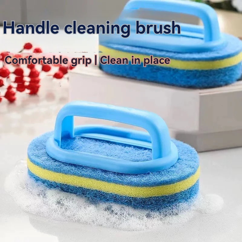 Bürste Küche Dekontamination Topf Badewanne Reinigungsbürste Griff Badewanne Spezialbürste Artefakt Fliesenbürste Magischer Schwamm abwischen Image