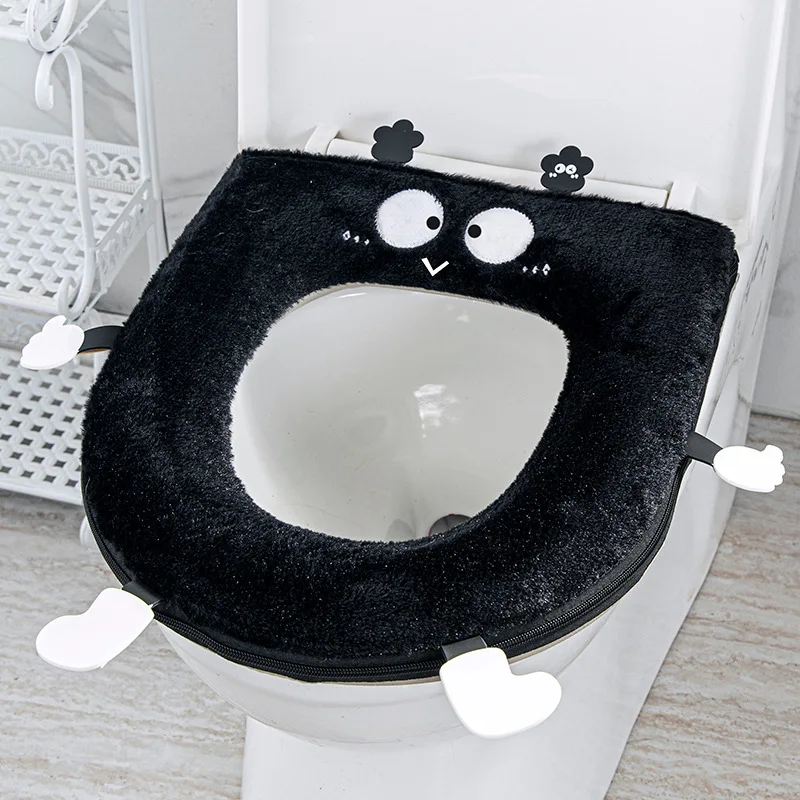 Neu 2025 Winter weiche Toiletten sitz Abdeckungen Herbst Heim Toiletten kissen universell für alle Jahreszeiten WC Sitz warm Umhang Töpfchen Unterlage