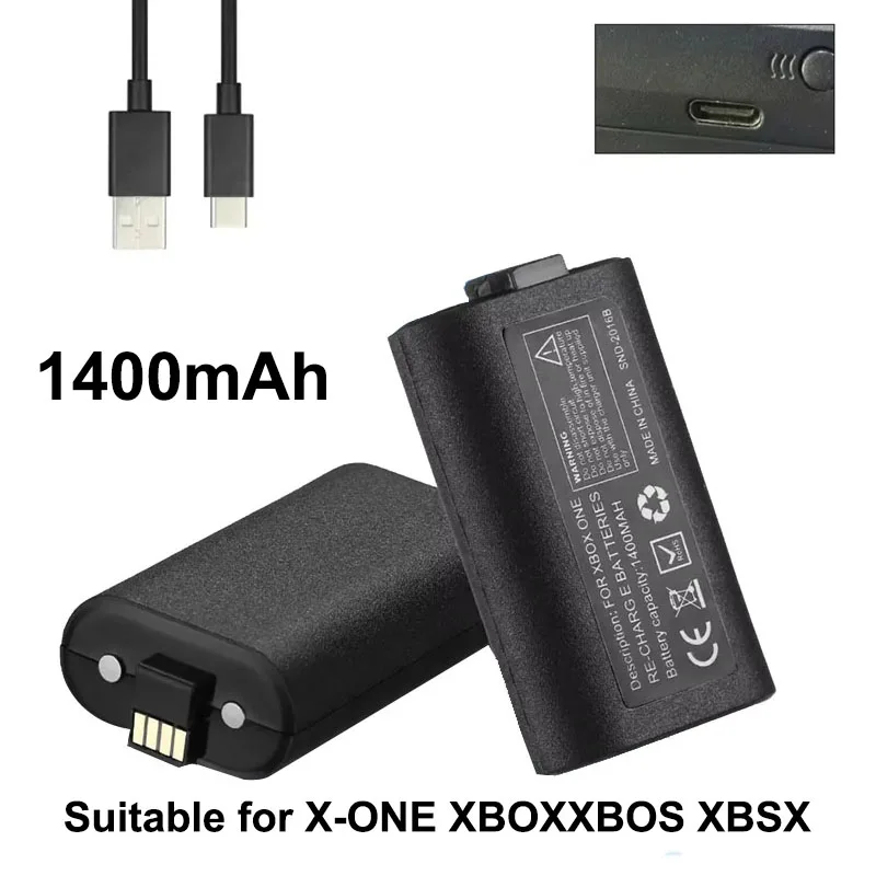 Für Xbox One X S Play und Charge Kit Lithium-Polymer-Akku und Ladekabel Image