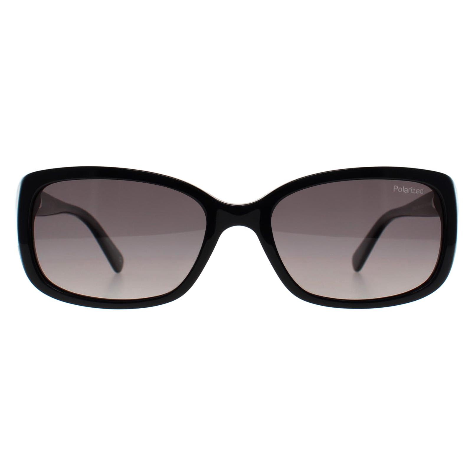 Banana Republic Rectangle Womens Schwarz Grau Gradient Polarized BR 2008/S Image