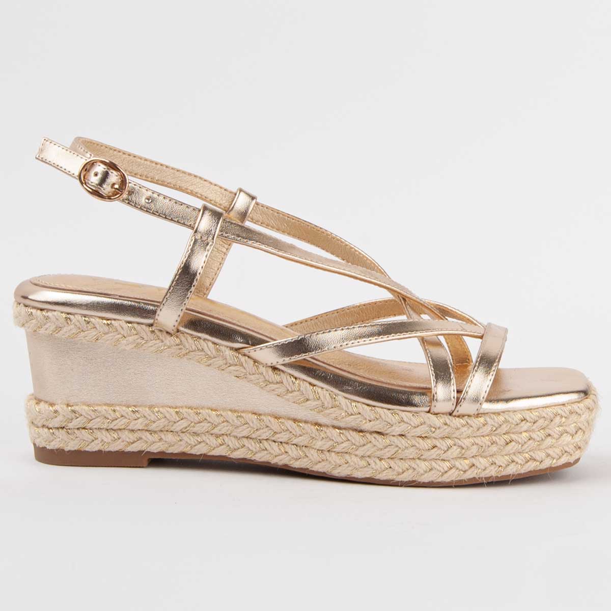 Montevita Sandale Mit Keilabsatz Salia5 Gold