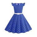 Retrò Vintage Anni 1950 Abiti Grease Vestito Abito Swing Pois Costume Ragazze Carnevale Mascherata Abbigliamento quotidiano Addio al Nubilato Adulti Vestito Abiti per il ritorno