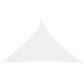 Helloshop26 - Ombrellone a vela triangolare in tessuto oxford 2,5 x 2,5 x 3,5 mt bianco