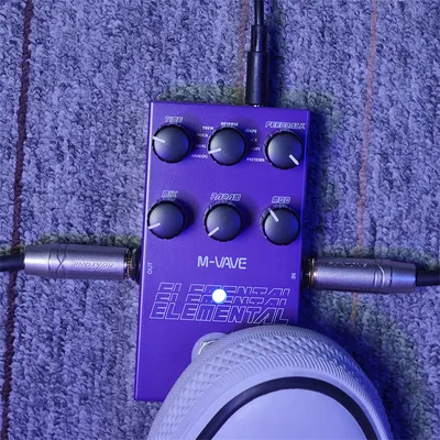 M-VAVE Elemental Pro Delay Pedal | 9 Delay FX w/TAP Tempo & HOLD | Studio-Grade MOD/FEEDBACK