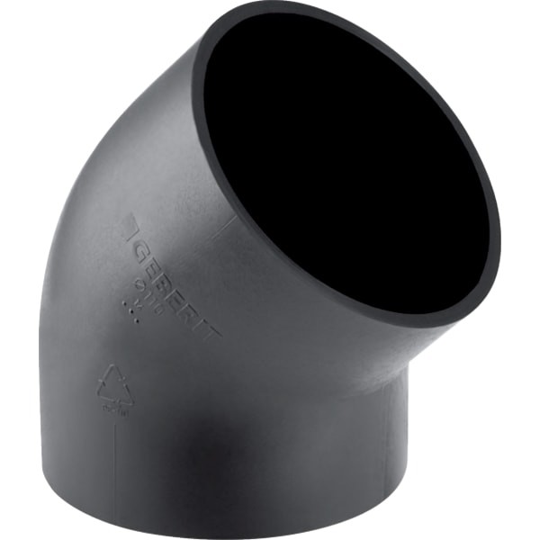 Geberit PE Bogen 45Gr d56 363045161 Image