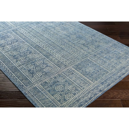 BoutiqueRugs Meigs Traditional Runner Rug - Blue Medium Gray - 2 6 x 8 Runner