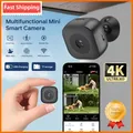 Mini telecamera di sicurezza 4K Visione notturna a colori Monitor WiFi ad alta definizione Rilevazione movimento impermeabile Sorveglianza Smart Home