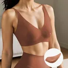 BEAUWEAR Plain Seamless Underwear reggiseno Push Up senza fili femminile con imbottitura rimovibile Soft Comfort Lingerie per Sleep Sport S M L XL