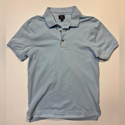 J. Crew Shirts | J Crew Bowery Egyptian Cotton Pique Polo Shirt Baby Blue - Small | Color: Blue | Size: S