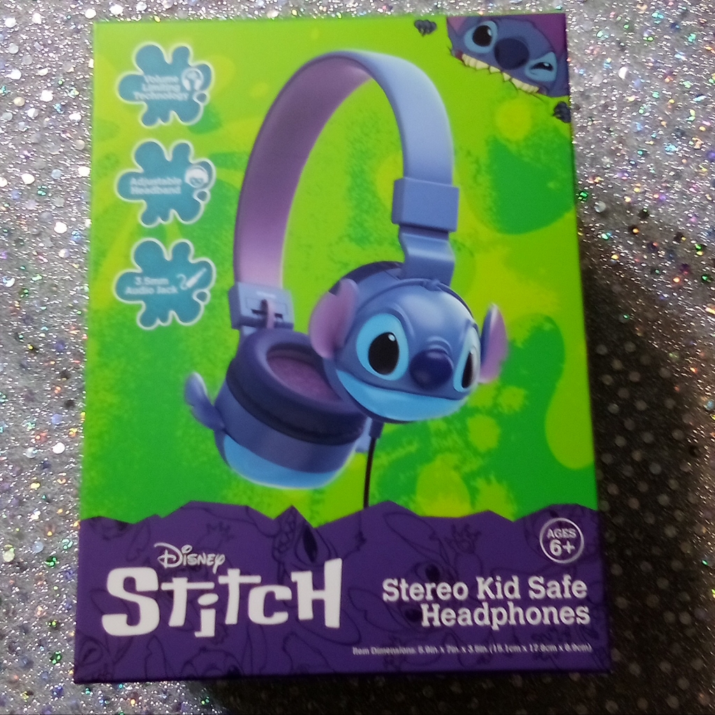 Disney Headphones | Disney Stitch Stereo Kid Safe Headphones Age 6+ Color Blue And Purple | Color: Blue/Purple | Size: Os