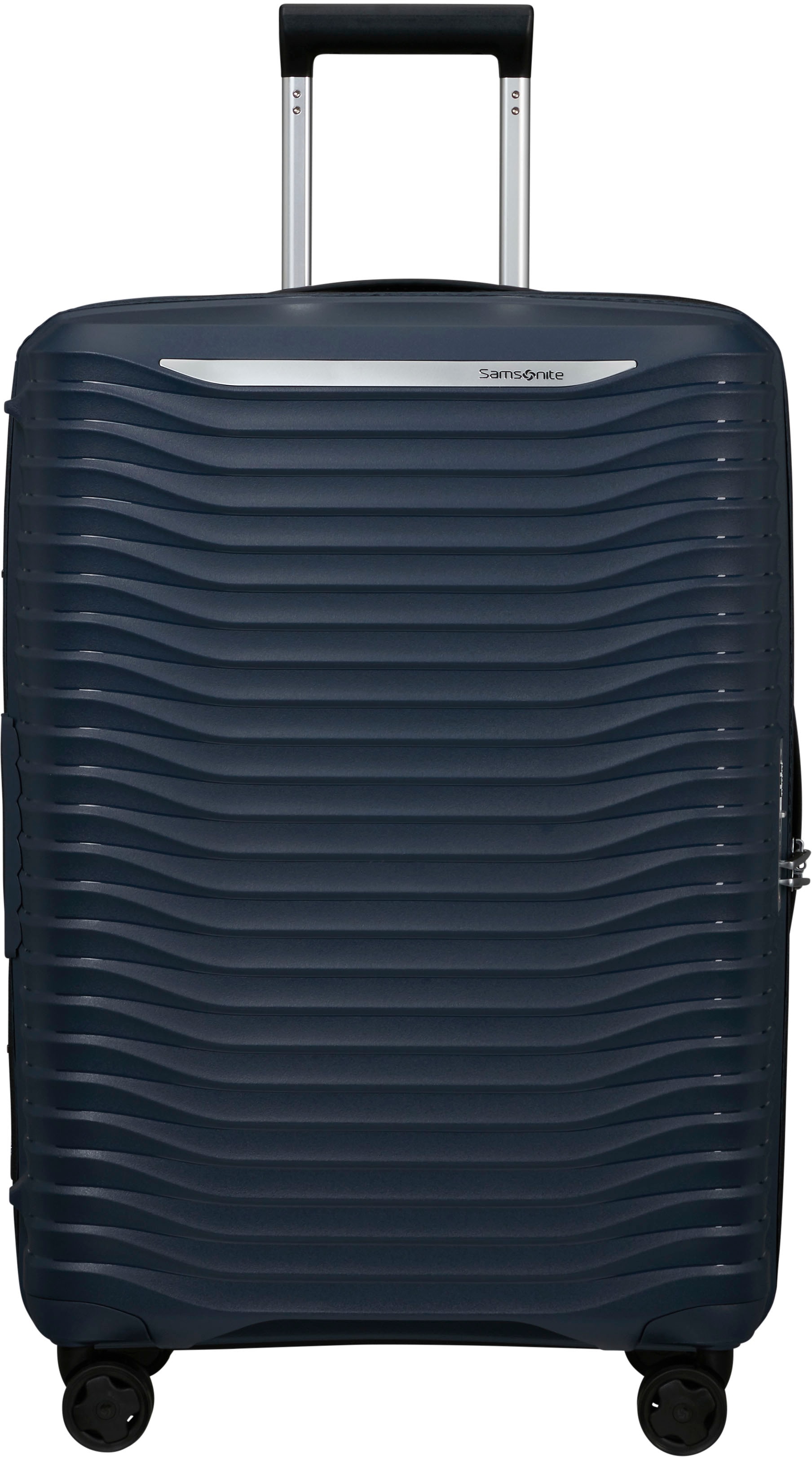 Hartschalen-Trolley SAMSONITE "UPSCAPE, verschiedene Größen und Farben", Gr. B/H/T: 47 x 68 x 28 75, blau (blau nights), Polypropylen, gestreift, Koffer, Volumenerweiterung Reisegepäck Hartschalen-Koffer TSA-Zahlenschloss Image