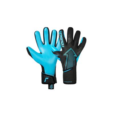 Torwarthandschuhe REUSCH "Fastgrip Aqua", Damen, Gr. 9,5, blau, 41% Polyester, 3% Polyamid, 6% Polyurethan, 50% Elastodien, mehrfarbig, sportlich, Handschuhe, mit Hybrid Negative Cut