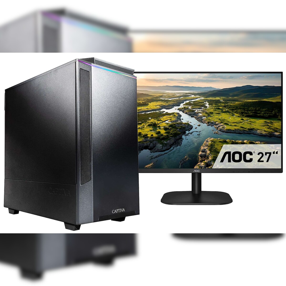 Captiva PC Workstation I75-779 TFT Bundle (i9-12900K/SSD 1TB/64GB/WLAN/Windows 11 Pro 64-bit) Image