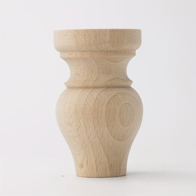 TEMU 4pcs Solid Wood Carved Gourd Furniture Legs Suitable For Sofa, Bed, Tv Cabinet, Dresser, Nightstand, Tray, Etc., 3d Unfinished Diy Colorable Wooden Material Image