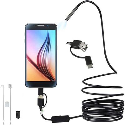 Ymyny - Crediri 3-in-1-USB-Endoskop, 5,5 mm, ultradünne HD-Inspektionskamera mit 6 einstellbaren Image