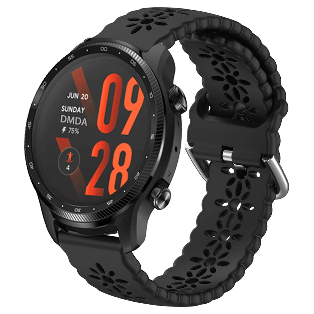 Uhrenarmband 20 mm 22 mm für TicWatch Pro 3 Ultra Silikonarmband für TicWatch GTW/GTX/S2/E2/E3/GTH Ersatz-Smartwatch-Armband Image