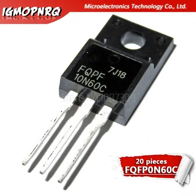 20 stücke fqpf10n60c 10 n60c 10 n60 600v 9,5 ein Mosfet-n-Kanal-Transistor TO-220F neues Original Image