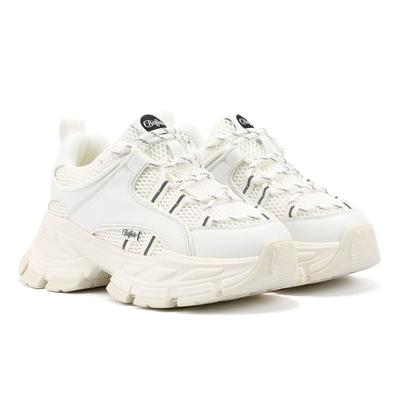 Buffalo Saturn Lace Damen Weiße Turnschuhe Image