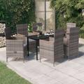 Vidaxl - Set da Pranzo da Giardino 7 pz con Cuscini Grigio