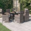 Vidaxl - Set da Pranzo da Giardino 7 pz con Cuscini Grigio
