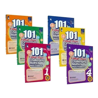 101 Challenging Maths Word Problems Books Singapore Primary School Grade 1-6 Math Practice Book