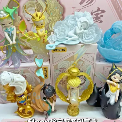 Sleep The Treasure Gallery Series Blind Box Anime Figure Mystery Box Dolls Action Figure Desktop Ornaments Collection Girls Gif