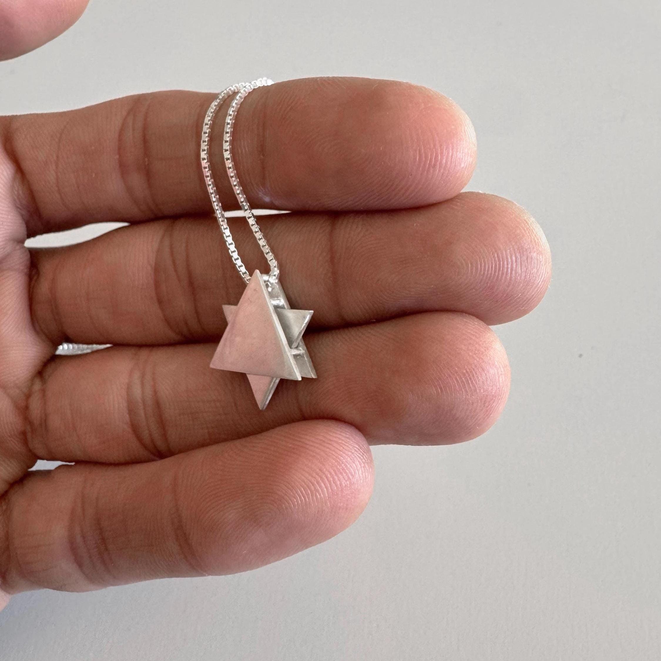 Collana Stella di David, Collana Magen David, Gioielli ebraici, Stella ebraica, Collana ebraica, Collana Stella di David, Argento 925, Regalo ebraico