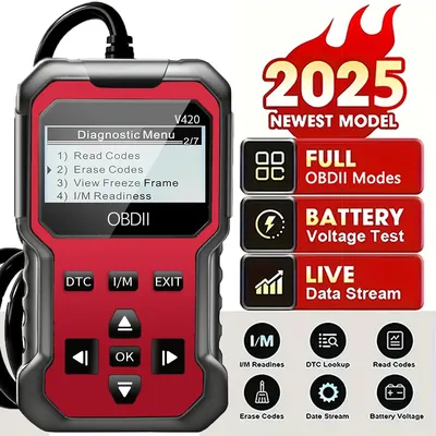Scanner Code Reader Car Diagnostic Tool Engine Fault Code Reader for Closing Cel, with Real-Time