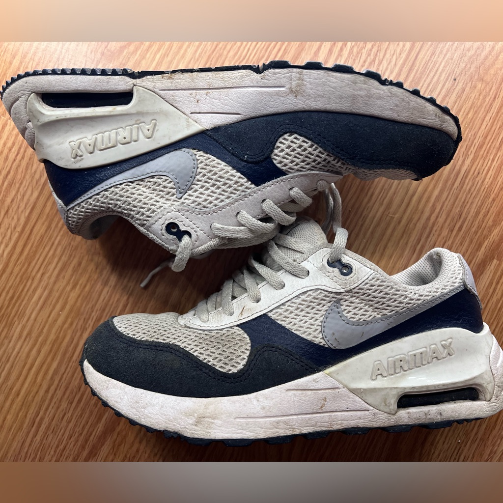 Nike Shoes | Kids Nike Air Max Systm White Obsidian | Color: Blue/Gray | Size: 4.5b