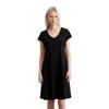 Jerseykleid MARC O'POLO "mit TENCEL™ Modal", Damen, Gr. L, Normalgrößen, schwarz, Obermaterial: 48% Modal, 48% Baumwolle, 4% Elasthan; Futter: 100% Nicht verfügbar, unifarben, figurbetont knielang, V-Ausschnitt, Kurzarm, Kleider