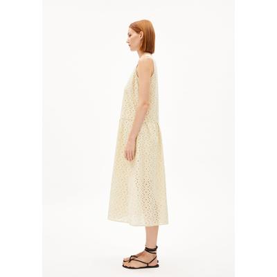 LIVALAA BROIDERY | Webkleid aus Bio-Baumwoll Mix - grün (M) Image