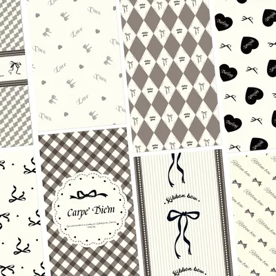8pcs kreative Band Bogen Cartoon Handy zurück Karte Graffiti Aufkleber DIY iPad Telefon Fall Hand Image