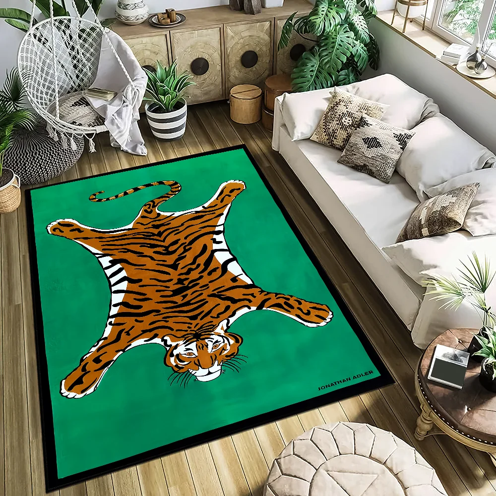 Adler kleiner Teppich, rutschfest, für Küche, Tiger, Schlafzimmer, getufteter Teppich, j-Jonathan, marokkanisches ethnisches Wohnzimmer, Eingang, Retro-Dekoration Image