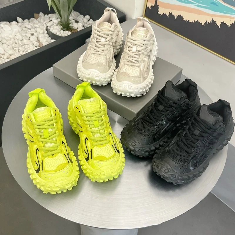 Große Größe Unisex Schuhe Retro All Match Casual Zunehmende Casual Trainer Tennis Weibliche Runway Sport Turnschuhe Mode Designer