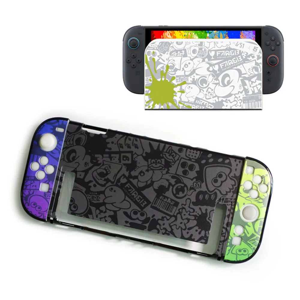 Hard Case TV Dock Ladegerät Schutzhülle Kristall Shell Für Nintendo Schalter 2/NS Oled Spielkonsole Joy-con Controller abdeckung Schutz Image